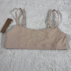 SKIMS Fits Everybody Scoop Bralette Sand BR-SCP-9182 Womens Size Medium NWT